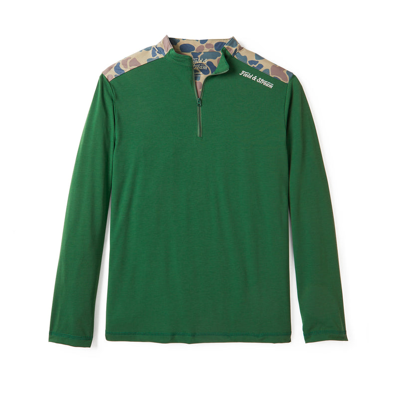 Rollcast Quarter Zip – Field Green | Field & Stream