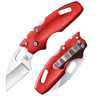 Tuff Lite Mini 2" Folding Sheepsfoot Plain Blade Knife - Red