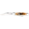 Stockman Medium 2.92"/2.15"/1.90" Clip/Sheepsfoot/Spey Plain Folding Knife - Amber