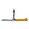Trapper 3" Folding Clip/Spey Plain Blade Knife - Yellow