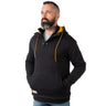 Black - Men's Shoveler Ring Neck 1/4 Zip Hoodie