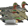 Standard Green Wing Teal Foam Filled Duck Decoys - 6 Pack