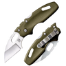 Tuff Lite Mini 2" Folding Sheepsfoot Plain Blade Knife - OD Green