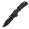 Engage 3" Folding Clip Point Plain Knife - Black