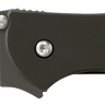 Leek 3" Folding Modified Drop Point Part Serrated Blade Knife