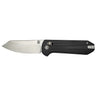 Yonder 2.88" Folding Spey Point Plain Knife -  Black