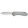 Elementum 2.96" Folding Tanto Plain Knife -  Gray