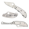 Clipitool Silver 4.57"/4.59" Part Serrated Folding Knife w Screwdriver/Opener