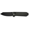 Yonder 2.88" Folding Spey Point Plain Knife -  Dark Green