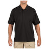 Black - Men's Tactical Short Sleeve Polo