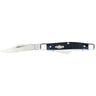 Stockman Medium 2.42"/1.58"/1.57" Clip/Sheepsfoot/Pen Plain Folding Knife - Blue