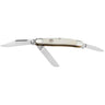 Stockman Traditional Medium Clip Point/Sheepsfoot/Spey Folding Knife - White