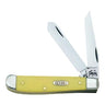 Trapper Mini 2.70"/2.75" Clip Point/Spey Plain Folding Knife - Yellow
