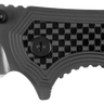 Fringe 3" Folding Drop Point Plain Blade Knife - Gray