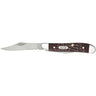 Peanut  2.10"/1.53" Clip Point/Pen Plain Folding Knife - Brown