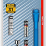 SP22 Mini Maglite 2 AAA-Cell LED Flashlight with Pocket Clip - Blue