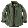 Olive - Men's Hail Call Fleece Shirt Jacket - Layflat