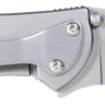Leek 3" Folding Drop Point Plain Blade Knife - Bead Blasted Steel