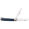 Trapper 3" Folding Clip/Spey Plain Blade Knife - Dark Blue