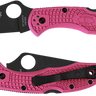Delica 4 Lightweight 2.90" Plain Blade Folding Knife - Pink