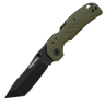 Engage 3" Folding Tanto Plain Knife - Black\OD Green