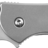 Leek Random EDC 3" Folding Reverse Tanto Plain Blade Knife - Silver