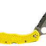 Salt 2 3" Clip Point Serrated Folding Knife - Yello