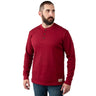 Cranberry - Men's Double Reed Thermal Henley