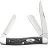 Stockman Medium 2.57"/1.88"/1.71" Clip Point/Sheepsfoot/Spey Folding Knife - Black
