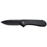 Elementum II  EDC 2.96" Folding Drop Point Plain Knife - Black Textured G10 Handle