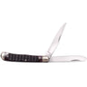 Trapper 3" Folding Clip/Spey Plain Blade Knife - Brown