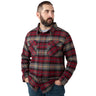 Cranberry Plaid - Men's Bismuth Acrylic Plaid Flannel Shirt