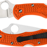 Delica 4 Lightweight 2.88" Drop Point Plain Blade Folding Knife - Orange