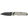 Bel Air 3" Folding Reverse Tanto Plain Blade Knife -  Bright Nickel