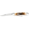 Stockman Medium 2.57"/1.88"/1.71" Clip Point/Sheepsfoot/Spey Folding Knife - Amber