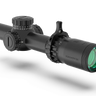 Tomahawk II Riflescope - 1-4x 24mm Bright Fiber Optic Red Reticle