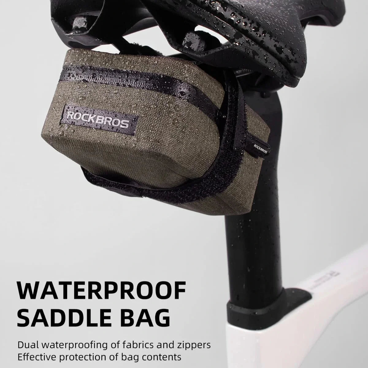 bike saddle bag rain cover Waterproof Bike Saddle Bag 48g – Field & Stream
